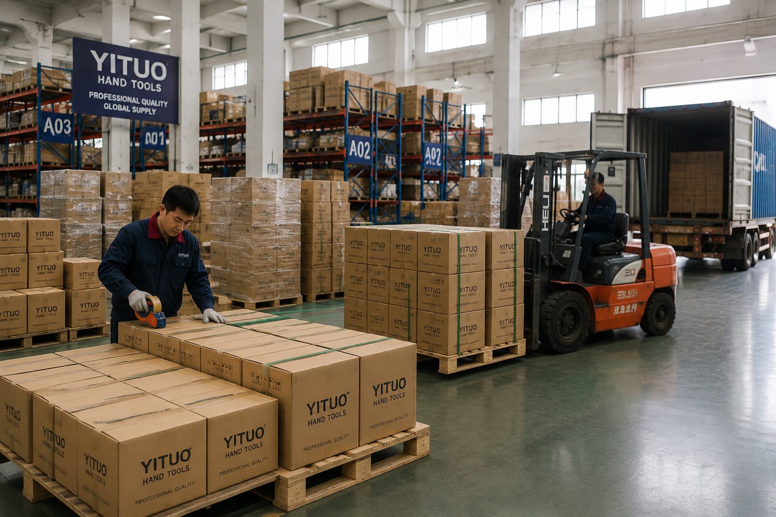 Hand tools warehouse packaging